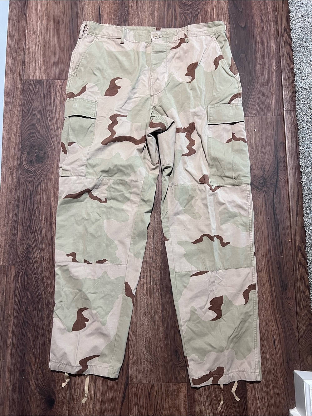 U.S Combat Trousers Desert Camouflage 3 Color Large Regular